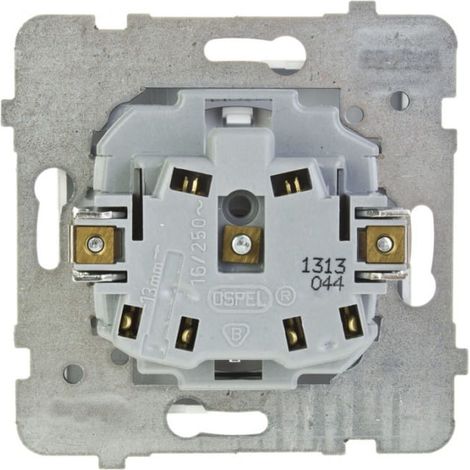 AS Einzelsteckdose b/u weiß GP-1G/m/00