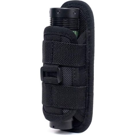 Taschenlampentasche, taktische militärische wasserdichte Nylon-Taschenlampentasche, Taschenlampentasche für Outdoor-Jagd, Camping, Wandern, Outdoor-Zubehör - Crezuo