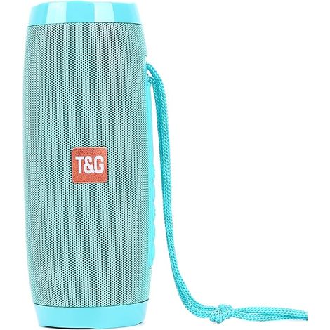 Enceinte Bluetooth Portable Étanche - Haut-Parleur Sans Fil avec Lumières LED - Bluetooth 5.0 - Entrée AUX/USB/TF/FM - 10 m Portée - Pour Extérieur Intérieur (1/5)