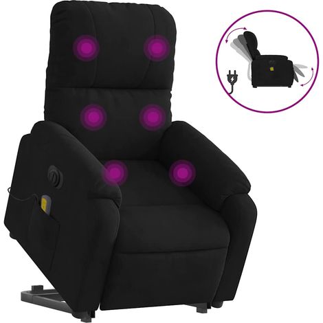 Maison Exclusive - Massagesessel Aufstehhilfe Elektrisch Schwarz