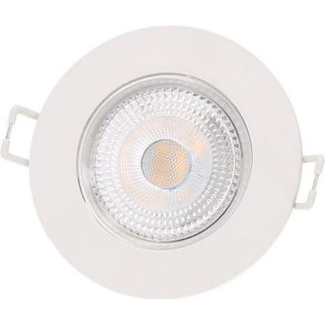 Silumen – Spot LED encastrable 5W IP65 Ø72mm blanc chaud – Éclairage étanche pour salle de bain – 220-240V – Durée de vie prolongée (1/6)