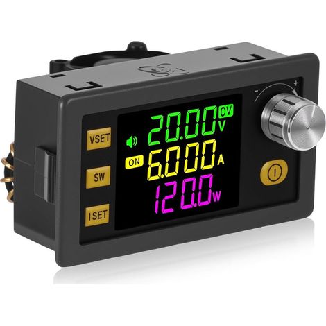Solarladespannungsregler, einstellbarer Abwärts-/Aufwärtswandler, DC 6–36 V auf DC 0–36 V, 150 W, Konstantstrom-Aufwärtswandler mit LCD-Display (1/5)