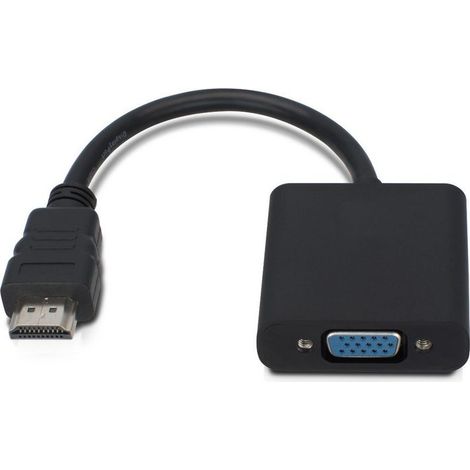 MicroConnect HDMI - VGA Stecker/Buchse Schwarz