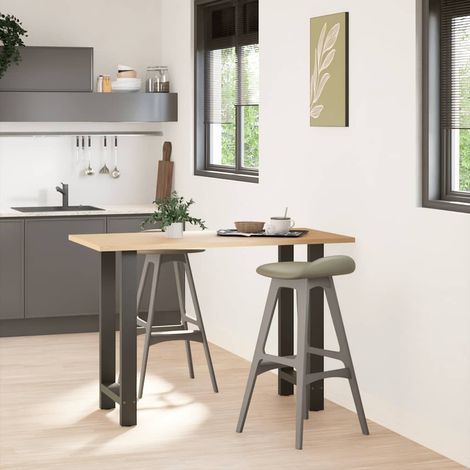 Pied de meuble,Pieds de table de bar Anthracite 2 pièces 50 x (90-91) cm Acier CFW79243 (1/5)