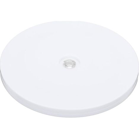 Support pivotant de 6 pouces avec roulements à billes en acier, base de Susan paresseuse 1 x 360° pour moniteurs de télévision grand écran, blanc (1/5)