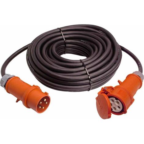 as-Schwabe CEE-Verlängerung 50m 32A IP44, H07RN-F5G4, 400V