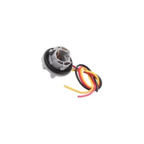 Connecteur faisceau 1157 pour Megane 3 – 3 fils – Support ampoule arrière frein – Plastique et métal – Dimensions 27,6x37x37mm