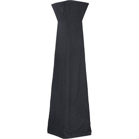 Housse imperméable anti-poussière pour chauffage de terrasse de jardin 81,5 x 225 cm (noir) (1/5)