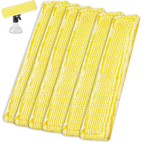 6 Chiffons Nettoyage Microfibre, Accessoires Lingette Bonnettes pour Aspirateur Fenêtre,FenstersaugerÓ Vadrouille,Coussinets Nettoyeur Vitre Compatible avec Lave Vitre WV2 WV5 WV6 Plus (1/5)