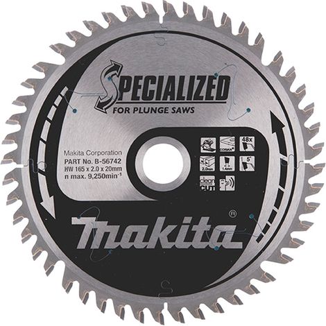 MAKITA B-56742 DISCO TCT 165/20/48D CORIAN