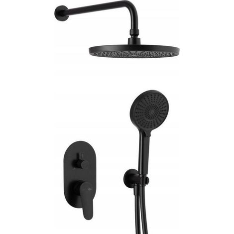 KFA Otava Black conjunto de ducha empotrada negro
