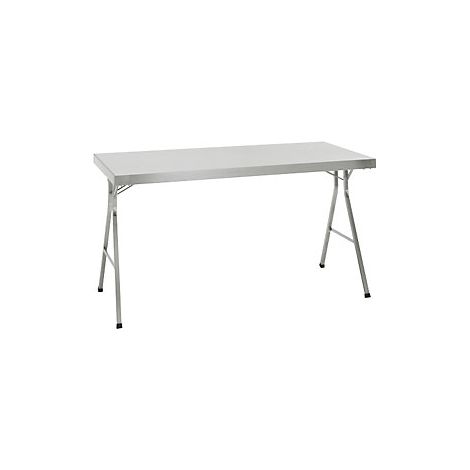 kaiserkraft  Tavolo pieghevole in acciaio inox  altezza 850 mm