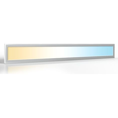 CCT LED Panel 120x15cm 36W 3000K- 6000K silber