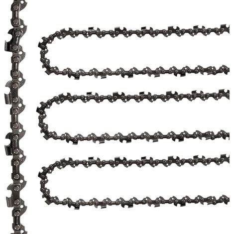 Chaînes de Tronçonneuse, 3PCS Chaîne Tronçonneuse 12", 45 Liens D'entraînement, Guide-Chaîne Huilepas de la Chaîne 3/8", Chaîne de Scie pour les Plaque Guides de Tronçonneuse 30 cm (1/5)
