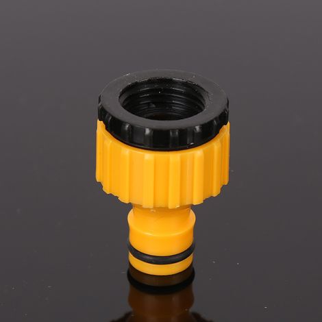 Plastique 3/4 '' and 1/2 '' BSP 2in1 Nez de Robinet d'arrosage à Visser débit Tap Connector Threaded Faucet Adapter