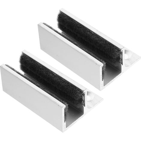 2 pcs guide de sol pour porte coulissante, alliage d'aluminium (1/5)