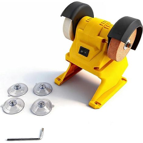 Meuleuse d'établi électrique avec double fonction de meulage et de polissage pour batterie DeWalt 20V - JBMEDIA (1/4)