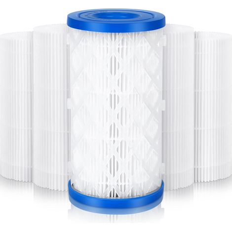 Lot de 5 cartouches filtrantes pour piscine et spa - Pour pompe de filtration Intex Bestway - Accessoires de type A et C (1/5)