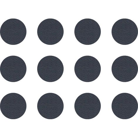 12x Cache vis adhésif autocollant diamètre 40mm protection bouchon trou obturateur meuble table chaise maison, Anthracite (1/4)