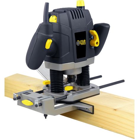 Fartools – Défonceuse électrique 1300W – Vitesse variable 1100-28000 tr/min – Profondeur de coupe 55mm – Mandrins Ø8/12mm – Éclairage LED (1/6)