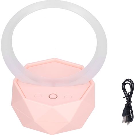 Enceinte sans fil avec 3 veilleuses LED à thème, design exquis et unique, enceinte portable idéale pour la maison et les fêtes, rose. (1/5)