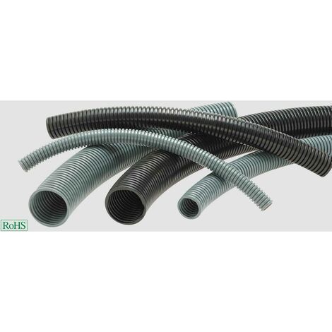 HELU 920155 HELUcond PA6-S Gaine annelée noir 4.50 mm 100 m (1/2)