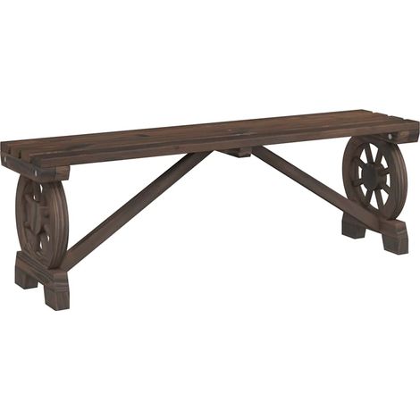 Maison Exclusive - Panca da Giardino 115 cm in Legno Massello di Abete (1/5)