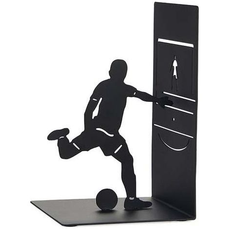 Serre-livres en métal noir Sport Footballer (1/5)