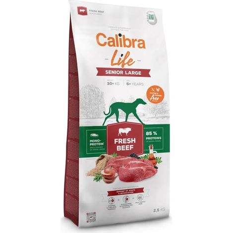 Croquettes pour chien CALIBRA DOG life senior large au bœuf frais 12 kg
