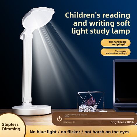 LED Lampe Faltbar mit Touchscreen Wiederaufladbar Studium Lesen Wohnheim Büro Modell A5 (1/5)