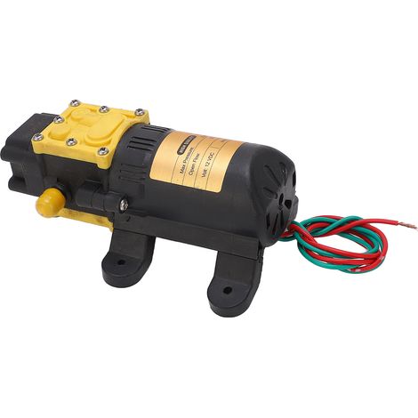 Pulvérisateur à pompe à membrane miniature électrique 12 V, pompe à eau haute pression, pulvérisateur électrique, pompe à membrane auto-amorçante 2-3 A (1/5)
