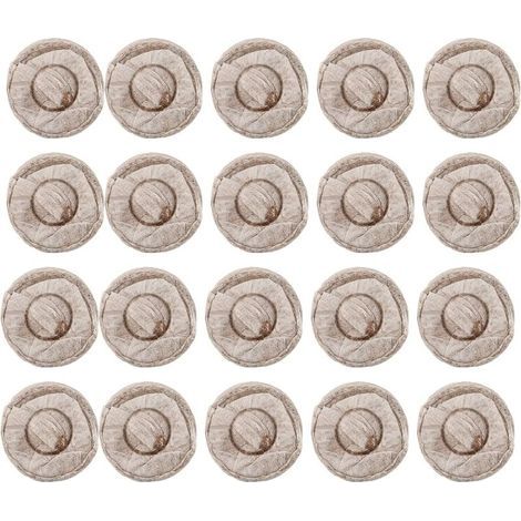 Pellet de tourbe, outil de germination des plantes, 20pcs 30mm pépinière sol semis bloc de sol fleurs légumes accessoire de plantation (1/5)
