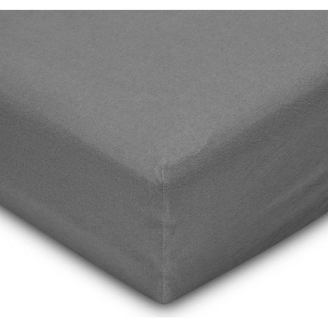 LaBlanc - Lenzuolo con angoli 180x200 cm in microfibra grigio chiaro con angoli elasticizzati per materasso alto 30 cm Tessuto di alta qualità anallergico antiacaro Morbido e resistente Lavabile in la (1/5)
