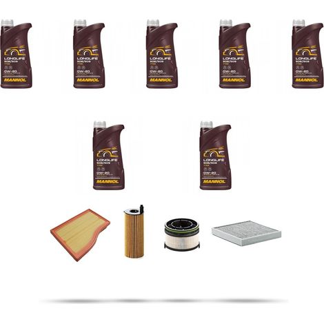Kit tagliando 3 FILTRI e 7L OLIO compatibile con Mercedes Classe GLB (W247) 180 CDI 85kw Dal 2019 (1/5)