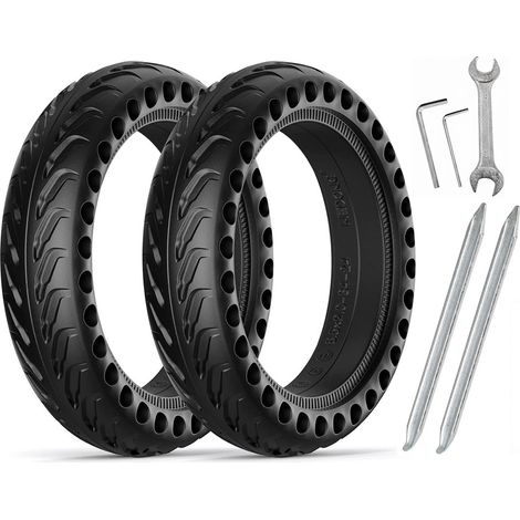 Lot de 2 pneus Xiaomi increvables pour trottinette électrique. (1/5)