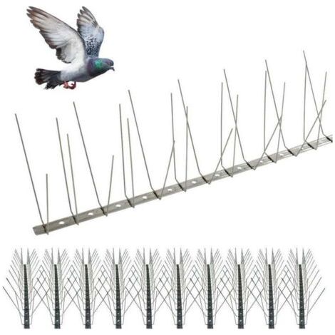 Pic anti pigeon 5m- Pic anti-pigeon flexible - Pointes en acier inoxydable inox - Ne rouille pas - Fabriqué en France (1/5)