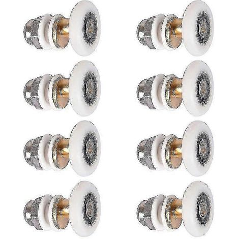 Roulettes coulissantes pour porte de douche, lot de 8, 23 mm (1/5)