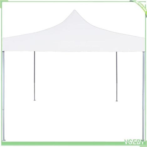 Tente de réception pliable 3x3 m - FAFEICY - 48860 - Toit Oxford 600D PVC - Structure acier thermolaqué - Blanc (1/5)