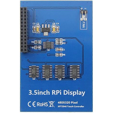 3,5-Zoll-Touchscreen-Modul SPI 480x320 mit 5V-Lüfter (1/5)