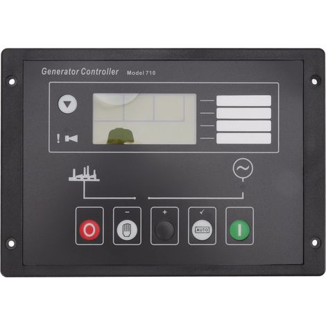 Panneau de commande de groupe électrogène Diesel, démarrage et arrêt automatique, Module de contrôleur de groupe électrogène LCD ABS (1/5)