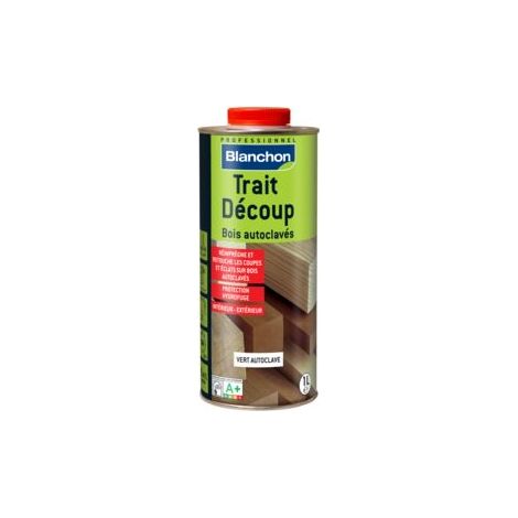 Blanchon – Traitement bois autoclave 1L – Protection hydrofuge pour bois autoclavés – Séchage rapide – Utilisation intérieure et extérieure