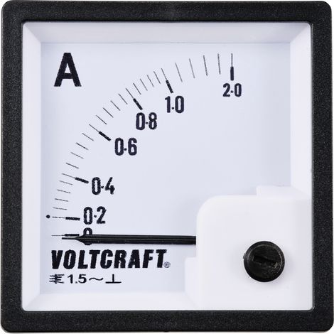 VOLTCRAFT AM-72X72/1A AM-72X72/1A Analog-Einbaumessgerät AM-72X72/1A 1 A Dreheisen