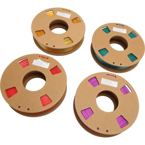 Bobine Filament PLA Bicolore 1.75mm, 250g pour Impression 3D, Température 200-220°C, Recharge Imprimante 3D
