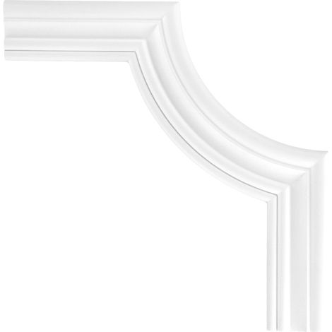 Wand- und Deckenumrandung Fries Stuck PU stoßfest CR807/A/B: Segment CR807B - 295 x 295 x 20 mm (1/2)
