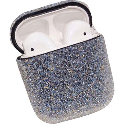 Étui de protection pour AirPods Apple - Paillettes - Compatible AirPods 1 et 2 - Noir (1/5)