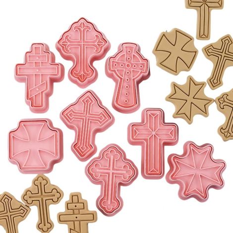 Découpeuses en croix avec tampon, 8 pièces. (1/4)