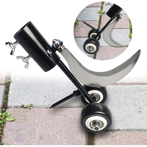 2-in-1-Jätgerät mit Rädern zum Jäten, Unkrautjätgerät für den Garten, kein kniendes Unkrautjätgerät zum Reinigen zwischen Platten, Pflastersteinen, Terrassen und Rasenflächen