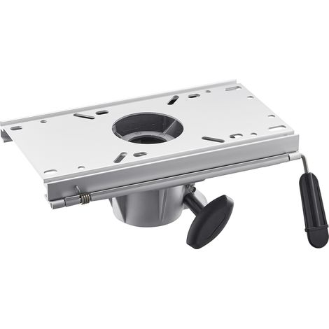 VEVOR Pied de Siege de Bateau a Reglage Coulissant vers lAvant et lArriere, Base de Siege de Bateau en Alliage deAluminium avec Glissiere, Convient aux Poteaux de 2-7/8 pouces 7,3 cm de Diametre