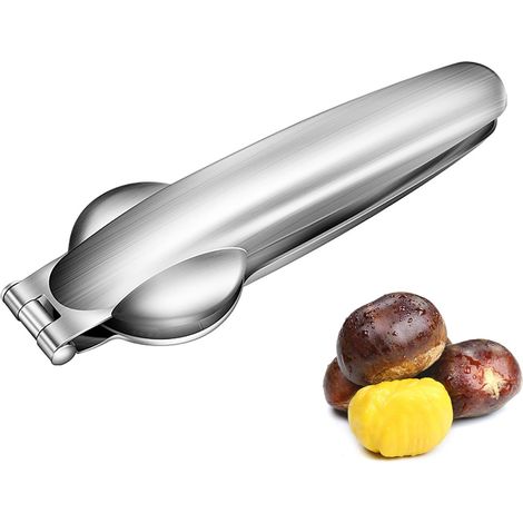 Pince à Châtaigne, 1 Pièce 304 Acier Inoxydable Rapide Ouvre Châtaigne, Coupe Châtaigne Portable et Ergonomique Outils de Cuisine (1/5)