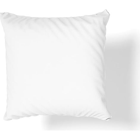 Taie d'oreiller en satin de coton blanc 40x40